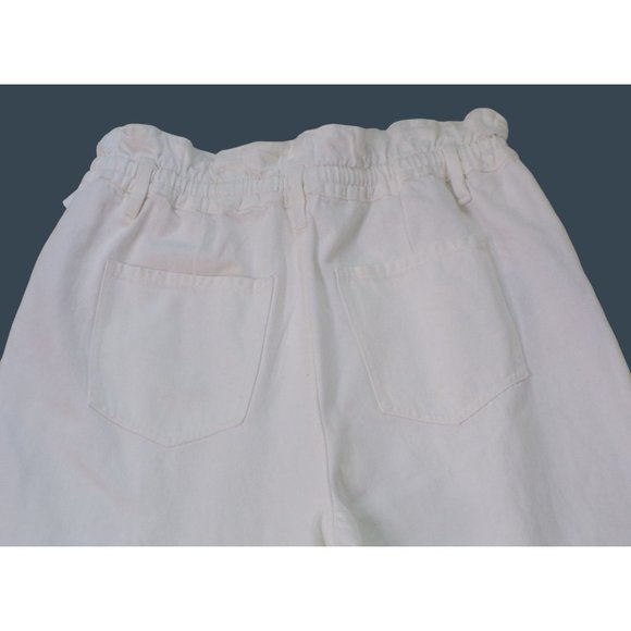 🆕 7 FOR ALL MANKIND Paperbag Balloon Leg Jeans Pants White 31 - Picture 7 of 8